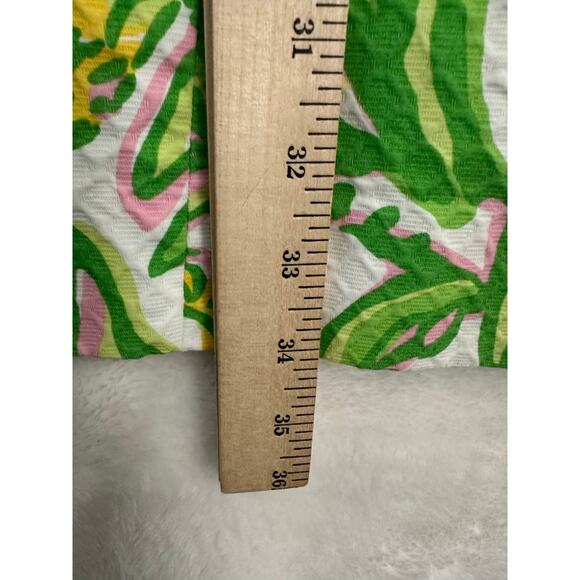 Lilly Pulitzer Rosie Shift Dress 10 Lace Trim Beachy Tropical - Picture 9 of 9